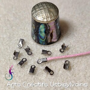 Pack of 100 silver-plated 2.4x3mm ferrules for 1.5 to 2mm wire or cord