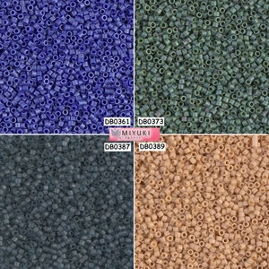 Miyuki Delica Perlen 11/0 - DB0361 - DB0373 - DB0387 - DB0389 - 5g Packung