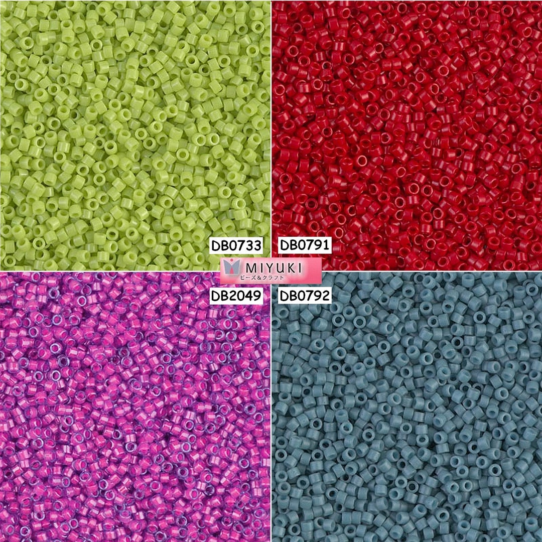 Miyuki Delica Beads 11/0 - DB0733 - DB0791 - DB2049 - DB0792 - Lot