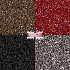 Miyuki Delica Beads 11/0 - DB0287 - DB0295 - DB0310 - DB0321 - lot of 5g