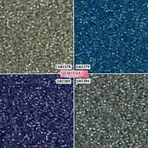 Miyuki Delica Beads 11/0 - DB2378 - DB2379 - DB2385 - DB2386 - lot of 5g