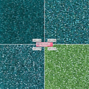 Miyuki Delica Beads 11/0 - DB1108 - DB1248 - DB1228 - DB1226 - lot of 5g