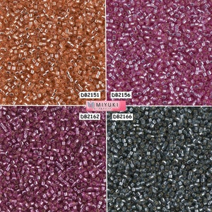 Miyuki Delica Beads 11/0 - DB2151 - DB2156 - DB2162 - DB2166 - lot of 5g