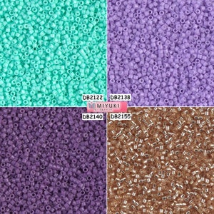 Miyuki Delica Beads 11/0 - DB2122 - DB2138 - DB2140 - DB2155 - lot of 5g