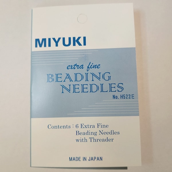 Miyuki-pakket met 6 extra fijne naalden + een naaldinrijger