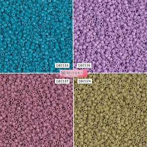 Miyuki Delica Beads 11/0 - DB2133 - DB2136 - DB2137 - DB2124 - lot of 5g