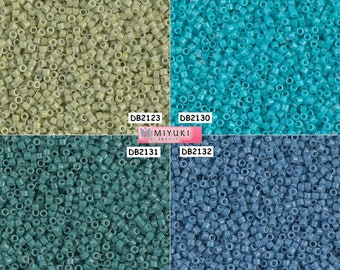 Miyuki Delica Beads 11/0 - DB2123 - DB2130 - DB2131 - DB2132 - lot of 5g