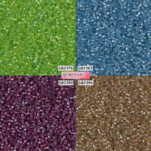 Miyuki Delica Beads 11/0 - DB2376 - DB2383 - DB2390 - DB2396 - lot of 5g