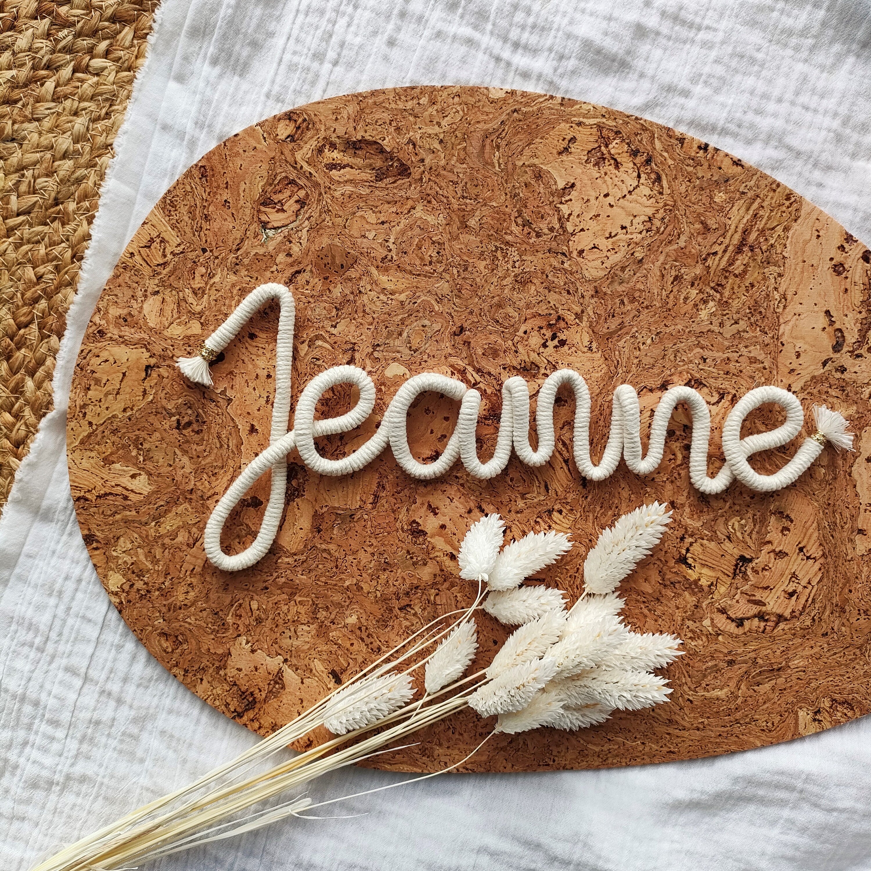 Prénom en Corde - Prénom Tricotin