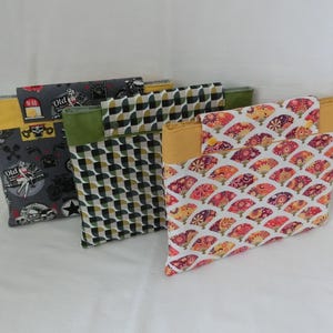 Fleece hoes, Tablethoes, Katoenen stof, Grote paperback hoes, Beschermhoes voor reisnotitieboek, Handgemaakt cadeau