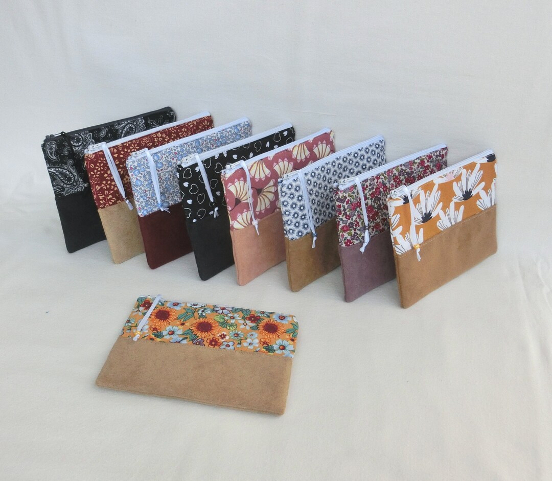 Petite trousse zippée à Accessoires maquillage Petits Etsy France