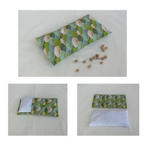 Bouillotte sèche déhoussable au Noyaux de cerises / 22 cm X 11 cm / Coussin relaxant, Tissu Coton Japonais, Cadeau Femme Fête des Mères Ombrelle