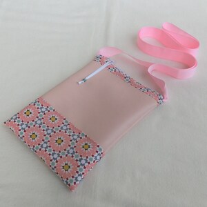 Bolso de hombro con cremallera, de piel sintética y tela con estampado floral, bolso de verano, mini bolso tote para teléfono de mujer.