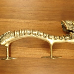 Three sizes, Skull and Spine entry door handle, vintage solid bronze door handle.