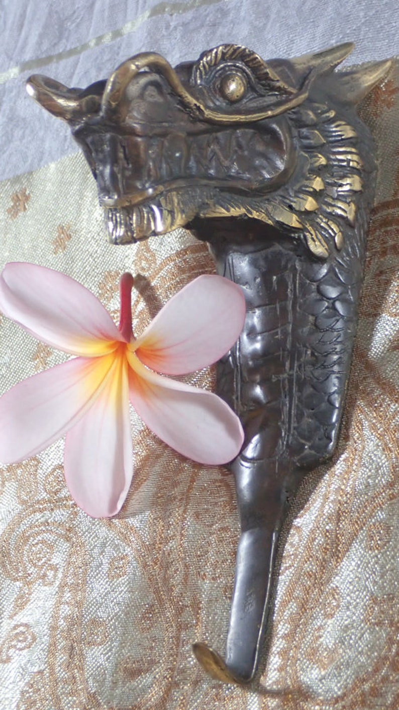 Brass Chinese Dragon Head Coat Hook, Hanger Etsy Ireland