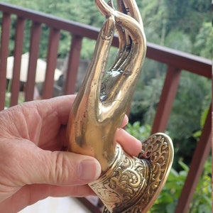 Decorative batik impression brass buddha hand mudra S,M,L
