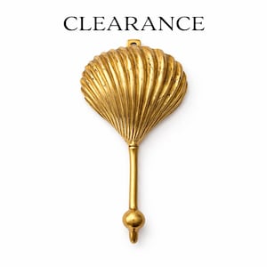 Handcrafted Brass Clam Shell Hook – Coastal Nautical Beach House Decor