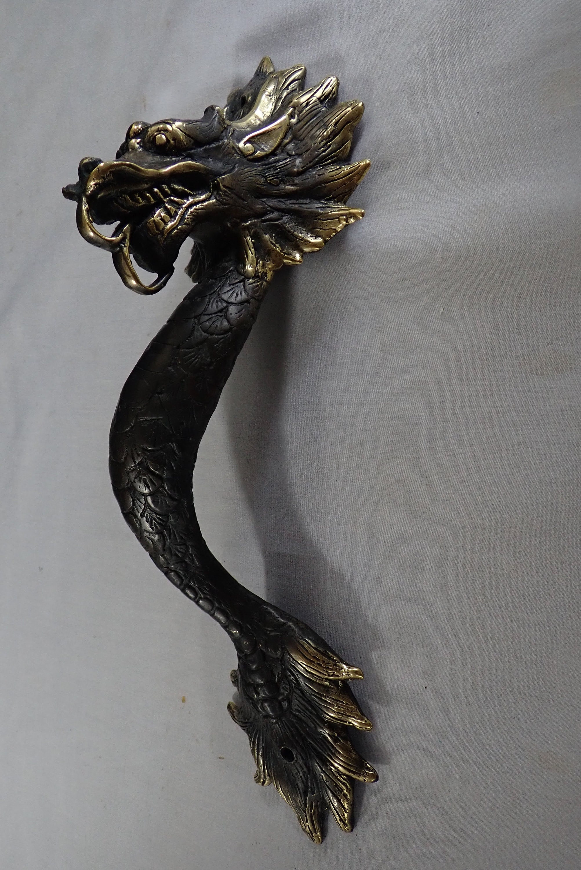 Bronze Dragon Door Handle Door Pull Etsy Australia