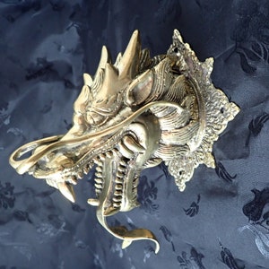 bronze dragon head wall art