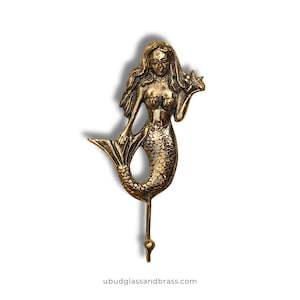 Hollow Mermaid Wall Hook – Boho Coastal Jewelry & Towel Hanger