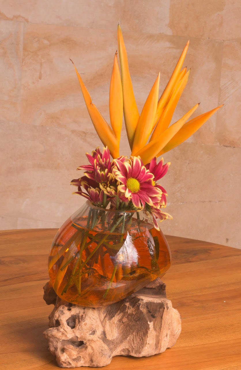 Glass Bowl Molded to Wood / Molten Glass Bowl / Driftwood Etsy Australia