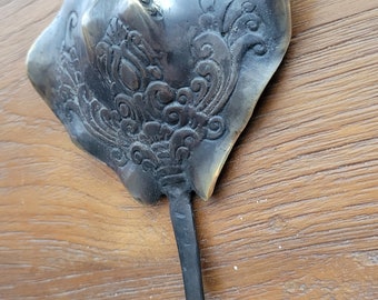 Stingray hook hanger, Sea life Brass hook
