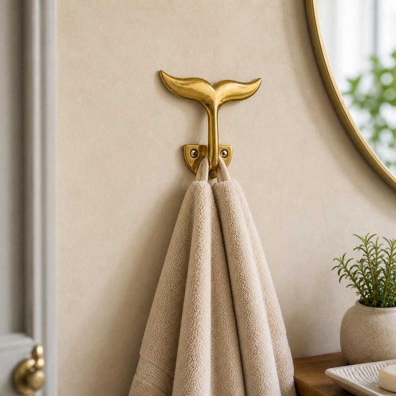 Whale Tail Wall Hook - Thumbnail 2