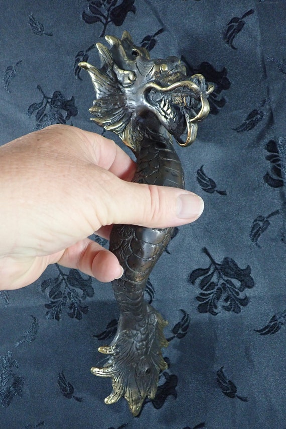 Bronze Dark Dragon Door Handle Bronze Dark Dragon Door Handle
