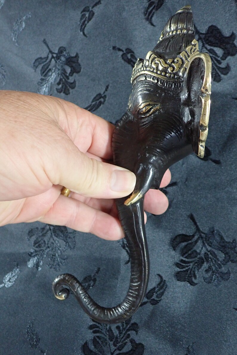 Elephant Brass Hanger Towel Hook Jewellery Hook Plant Etsy