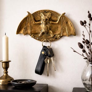 Decorative Bat Hook - Gothic, Dark Academia Wall Decor