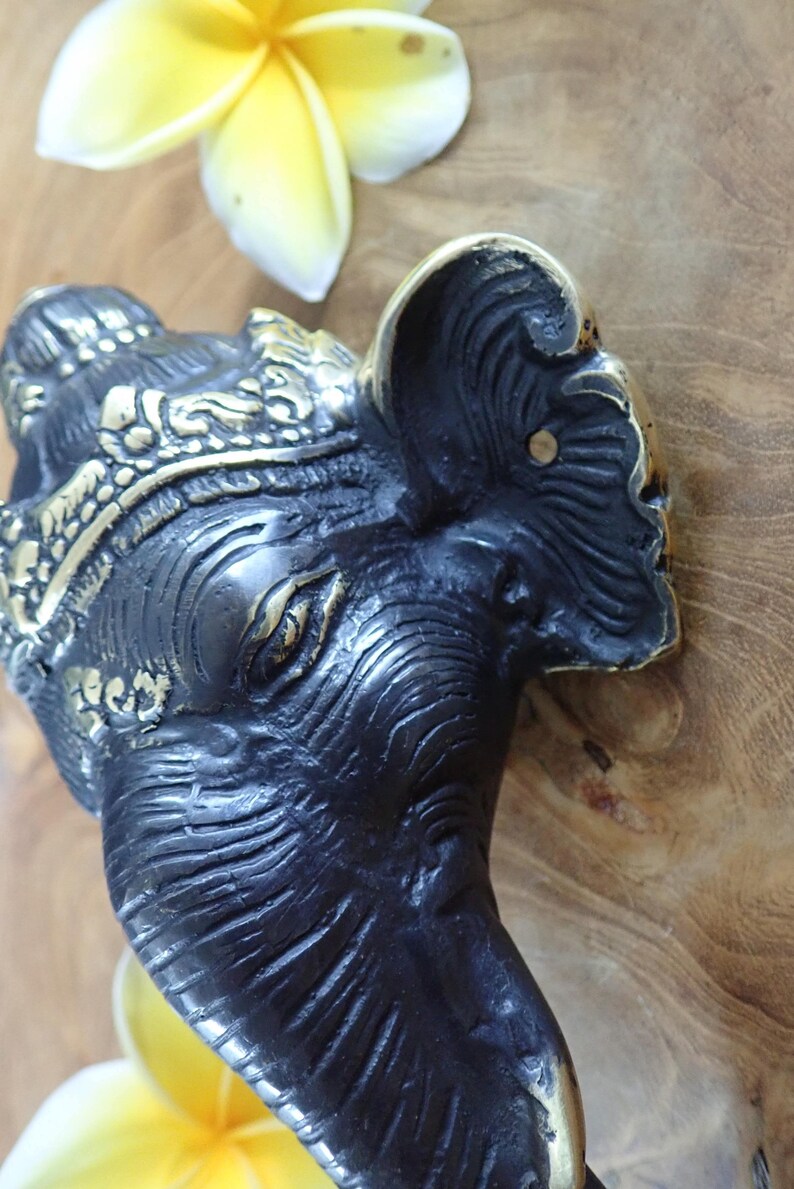 Elephant Brass Hanger Towel Hook Jewellery Hook Plant Etsy