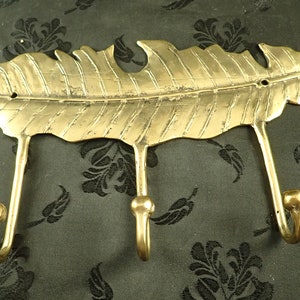 Brass Feather hook, 3 hooks