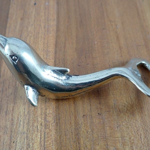 Dolphin brass bottle opener, Awesome bar tender gift