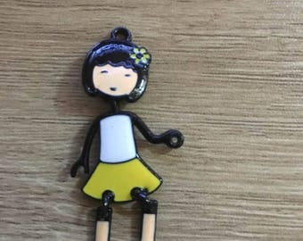 56x24mm articulated doll charm