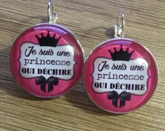 Earrings "I'm a princess who rocks"
