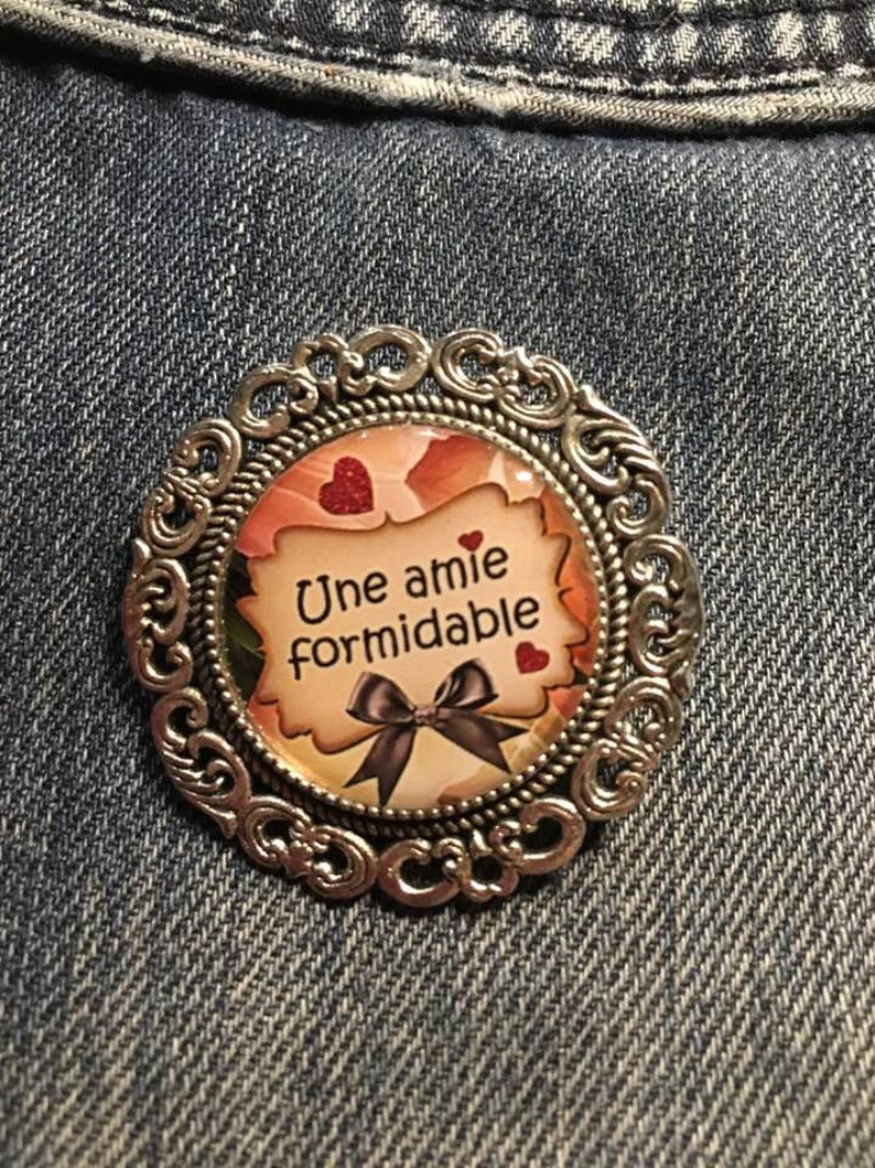 brooch a great friend silver support