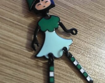 60x27mm articulated doll charm