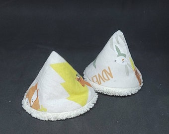 Lot De 4 Pare-Pipi En Coton Et Bambou - Cône Ou Tipi Pipi - Lavable - Diamètre 6 Cm - Idéal Bébé