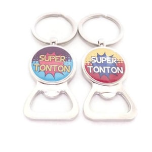 Uncle key ring - uncle bottle opener, Super uncle, gift for an uncle
