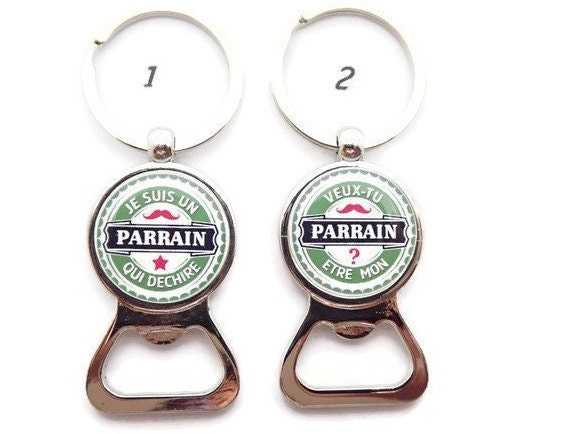 Portachiavi padrino vuoi essere il mio padrino? regalo battesimo padrino - Italia