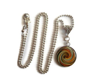 Long necklace, spiral pendant / gift / birthday / Christmas/holiday/thank you