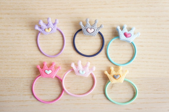 Crown Hair Tie Handmade Baby Infant Toddler Hair Ties Etsy
