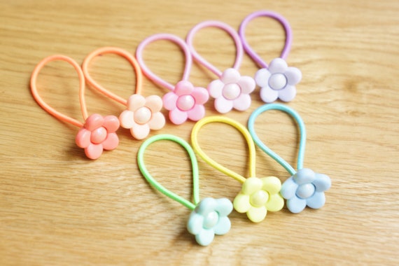 Cute Flower Beaded Hair Ties Baby Infant Toddler Hair Tie Etsy