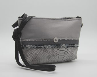 Gray shoulder bag