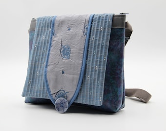 Blue shoulder bag