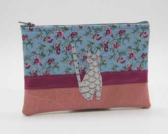 Pochette chat liberty