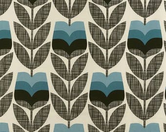Fabric, vintage, 1970s, flowers, retro