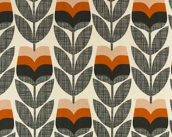 Fabric, vintage, 1970s, flowers, retro