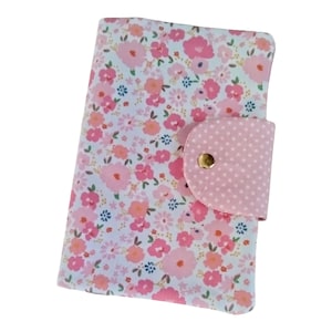 Pochette de santé, pochette médicale pour ordonnances, cartes vitale et mutuelle avec petites fleurs