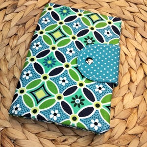 Pochette de santé, pochette médicale pour ordonnances, cartes vitale et mutuelle avec motifs géométriques